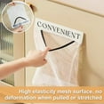 thumbnail image 4 of FHUIEWRY 2 Pcs Trash Bag Holder Dispenser with 2 Pcs Mesh Convenient Storage Net Grocery Bag Holder for Plastic Bags,Wall Mounted Bag Saver Garbage Bag Dispenser for Kitchen, Bathroom Organization, 4 of 8