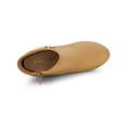 thumbnail image 4 of Unique Bargains Bottines à Talon Bloc Haut pour Femmes à Bout Rond avec Fermeture Éclair Latérale, 4 of 7
