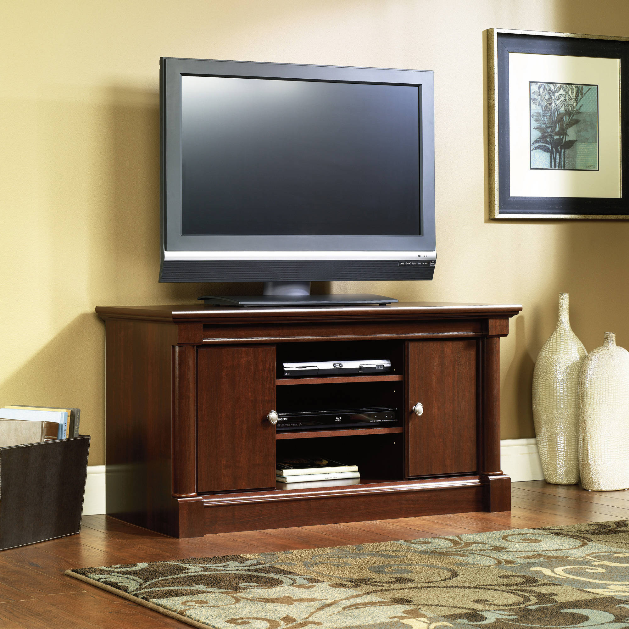 Sauder Palladia Panel TV Stand for TV's up to 50", Select Cherry Finish - image 3 of 4