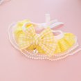 thumbnail image 6 of Pet Collar Plaid Pattern Bright Color Faux Pearl Design Wear Resistant Washable Lace Trim Polyester Fade-resistant Puppy Kitten Bow-knot Bandana Pet Supplies, 6 of 7
