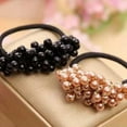 thumbnail image 5 of Xinyolin Sweet Women Faux Pearl Elastic Ponytail Holder Hair Rope Band Tie Accessory, 5 of 8
