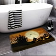 thumbnail image 4 of Bath Mat for Bathroom,Bathroom Mats Rugs No Slip,Halloween Orange Moon Washable Cover Floor Rug Carpets Floor Mat Bathroom Decorations 18x30 Inches for Kitchen Bedroom Indoor, 4 of 6