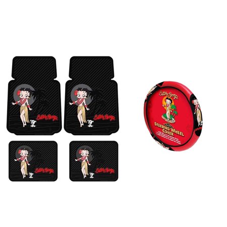 Betty Boop 2 Front Vinyl Floor Mats And 2 Rear Vinyl Floor Mats
