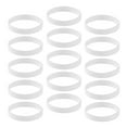 thumbnail image 4 of 15 piezas / paquete s de silicona s de goma de moda blanco Hugo Pulsera de silicona, 4 of 7