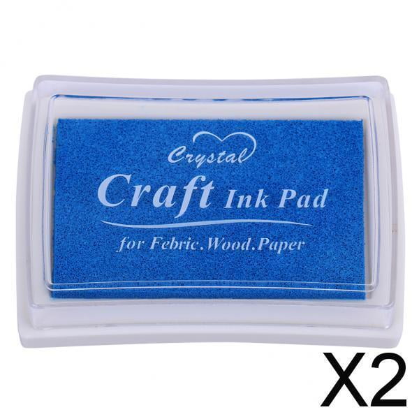 2 almohadillas de tinta BLESIY Corea papelería manualidades DIY papel madera azul cielo 2 piezas