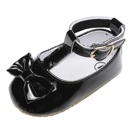

Girls Single Shoes Bowknot First Walkers Shoes Toddler Sandals Princess Shoes