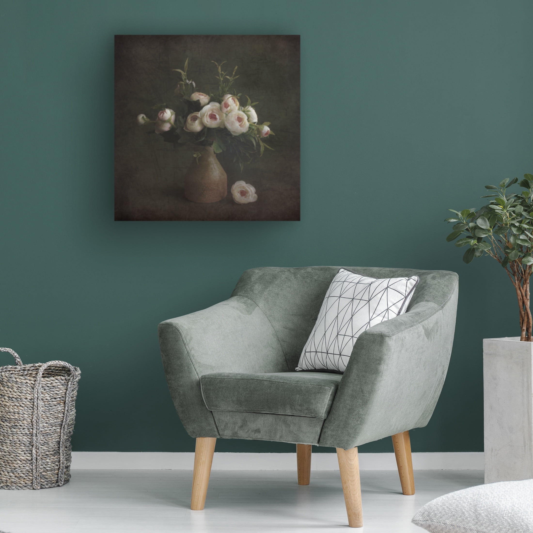 Canvas Wall Art - Cicek Kiral 'Rusty' Wall Art for Living Room, Bedroom, or Office Décor by Trademark Fine Art - 14 x 14 Inches