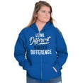 thumbnail image 4 of Being Different Makes a Difference Zip Up Hoodie Men's Women's Brisco Brands S, 4 of 6