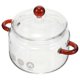 thumbnail image 3 of Glass Cooking Pot with Lid Heat Resistant Glass Saucepan Borosilicate Glass Cookware Pot, 3 of 5