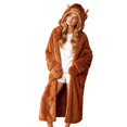 thumbnail image 3 of Miaoju Sloth Wearable Hooded Blanket for Adults - Soft Shaggy Fuzzy Warm Cozy Plush Furry & Hoodie Throw Cloak Wrap - Gifts for Women Adults and Kids, 3 of 6