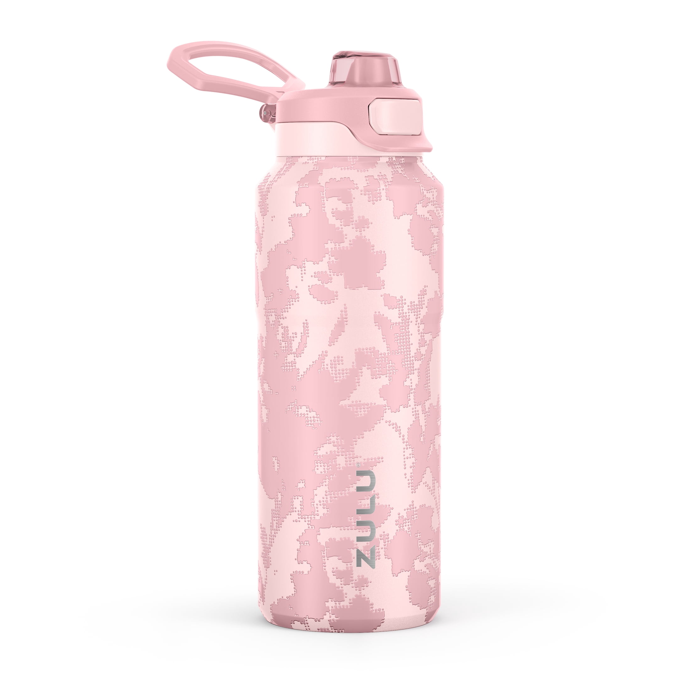 Zulu Powerfill 32oz Stainless Steel Water Bottle, Pink