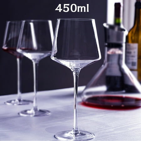 

Livesture Creative European Style Goblet Lead-free Glass Burgundy Wine Glass 450ml