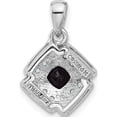 thumbnail image 3 of 14K/Silver Two-Tone Shey Couture Sterling Silver Rhodium-Plated With 14K Accent .49 Onyx And .16 Swiss Blue Topaz 18 Inch Necklace (Width 12.9) (Length 18) - Jbsp, 3 of 5