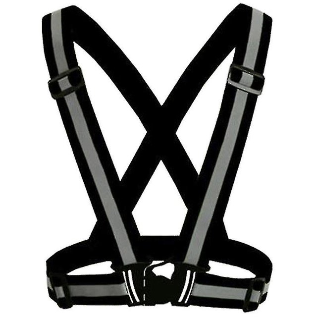 Hi Vis Safety High Visibility Vest Gear Adjustable Reflective Belt Strap Waistcoat