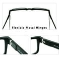 thumbnail image 5 of Reading Glasses Retangular Trendy Bold Thick Design Lightweighted Spring Metal Hinge Anti-Slip Temples, 5 of 6