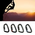 thumbnail image 4 of 24KN Carabiner Auto Lock D-ring Buckle Climbing Rappelling Locking Clip, 4 of 4
