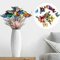 thumbnail image 2 of 50pcs 3D Realistic PVC Butterfly Garden Decorations – Outdoor Yard, Patio & Flower Bed Accents with Sturdy Metal Stakes (2.4"), 2 of 9