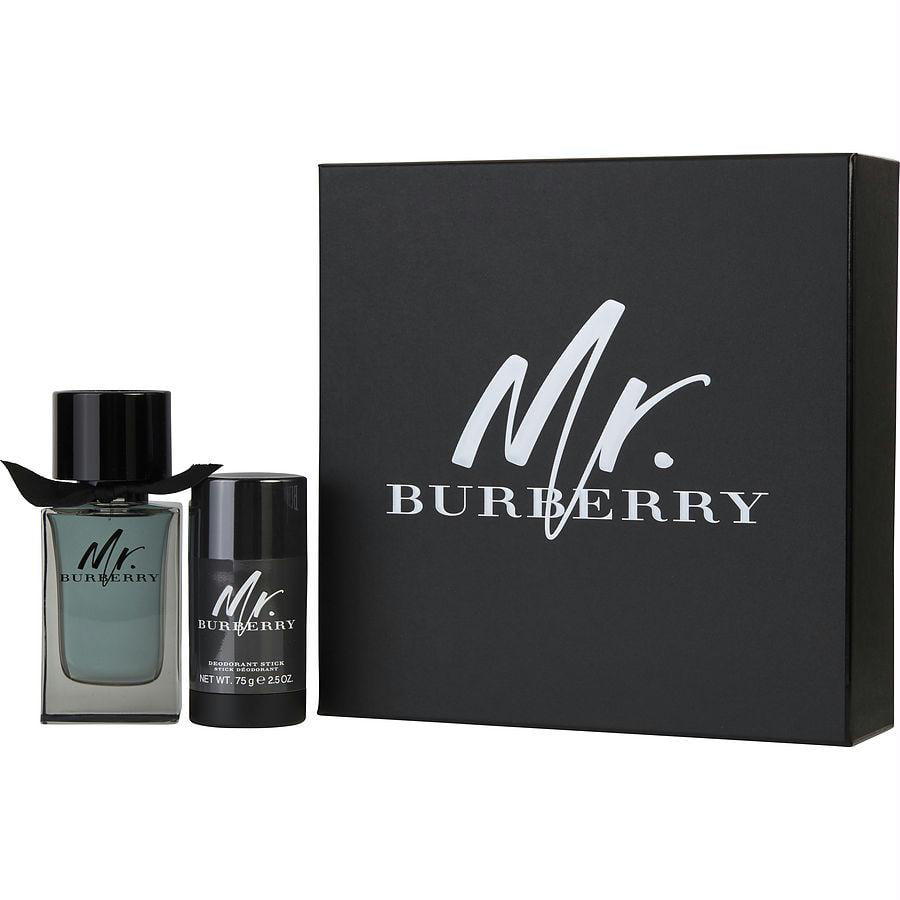 Mr. Burberry - 2 Pc Gift Set 3.3oz EDT Spray, 2.5oz Deodorant Stick ...