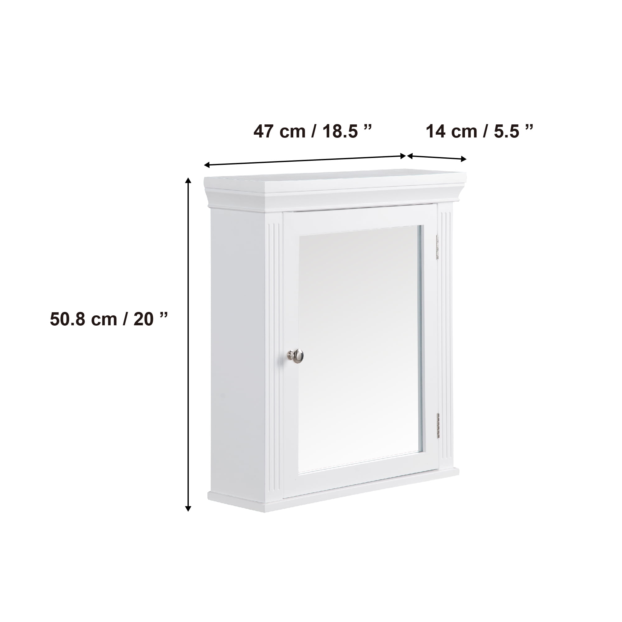 Teamson Home Stratford SingleDoor Removable Wall Cabinet  (图4) Teamson Home Stratford SingleDoor Removable Wall Cabinet  (图4)