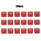 thumbnail image 4 of Rivet Stud Decorative Rivet Four Claw Rivets Leather Craft Accessories 200Pcs Square Rivets Metal Stylish DIY Shoes Bags Hats Decoration Accessories 9mm ANGGREK Fondo rojo Punto amarillo, 4 of 8