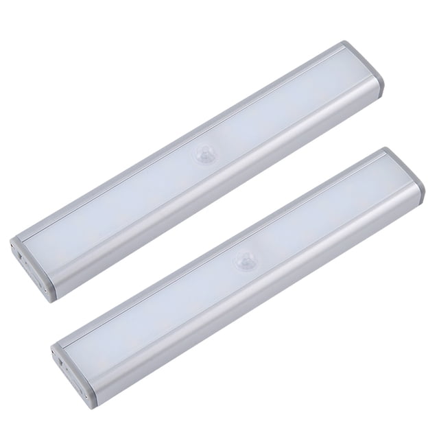 2 uds Luz LED de inducción de cuerpo humano Yeacher lámpara de Detección de movimiento recargable