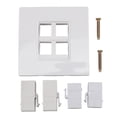 thumbnail image 2 of PlacA de Pared Ethernet de Interfaz Multimedia HD, Ajuste de Ajuste de 4K 60Hz de Alta Velocidad Transmisson 4 Puertos Placa de Pared Para Disco Duro para Computadora, 2 of 7