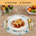 thumbnail image 4 of Ocean Blue Starfish Round 13 Inch Placemats Set of 8, Summer Coastal Beach Vintage HeatResistant Non Slip Place Mats for Dining Table, Wipeable Braided Kitchen Table Mats for Housewarming, 4 of 9