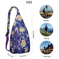 thumbnail image 2 of Ethnic Mandala Sling Backpack - Exotic Paisley & Abstract Pattern, Fashionable Layered Storage Pack for Students & Outdoor Enthusiasts, 2 of 4