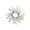 White, variant on Rustic Faux Pinecone Candle Ring Wreath, 10.6 Inch Evergreen Needle And Cone Cluster, Tabletop Decor For Kitchen Cabinets And Holiday Dining Tables, White Berry Candle Ring