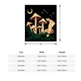 thumbnail image 3 of Cozy Flannel Blanket with Nature-Inspired Mushroom Design - Soft Warm Perfect for Sofa Travel Bed and Chair, 3 of 5