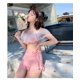 thumbnail image 3 of Bikini rosa con espalda descubierta para mujer, traje de baño Sexy con reducción de edad, traje de baño de cintura alta de 2 piezas, novedad de 2023, 3 of 5