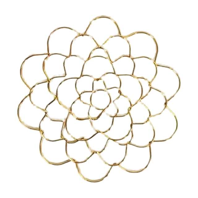 SXcggal Reusable Vase Flower Grid Stainless Steel Wire Flower Arrangement Tool Flower Grid Flower Arranger Used For Flower Vase Flowers (gold) Practical Basic Rattan Clip For Garden