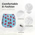 thumbnail image 4 of Balery Strawberries Pantalones cortos deportivos para mujer con forro y dos bolsillos, elásticos, para entrenamiento, gimnasio, yoga-XX-Large, 4 of 7