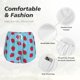 thumbnail image 4 of Balery Strawberries Pantalones cortos deportivos para mujer con forro y dos bolsillos, elásticos, para entrenamiento, gimnasio, yoga-Large, 4 of 7