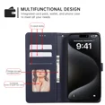 thumbnail image 4 of Wallet phone case OPPO A18 PU leather flap with card slot, strong magnetic split phone case, 4 of 5