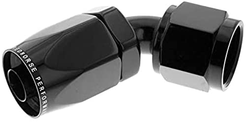 Red Horse Performance 6060-16-2 RHP6060-16-2 -16 60 DEGREE FEMALE ALUMINUM HOSE END - BLACK