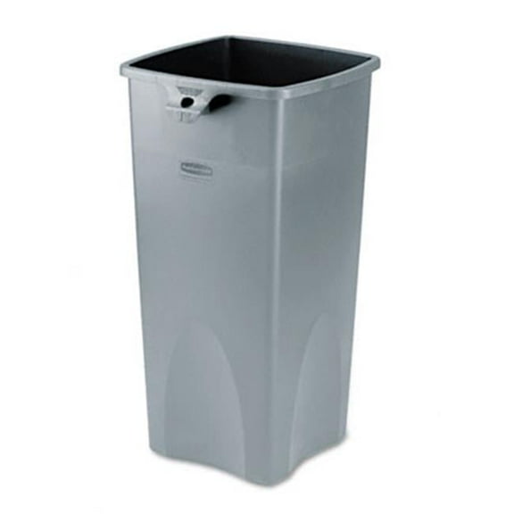 Untouchable Square Container  23 Gal  Gray  Each