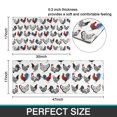 thumbnail image 7 of White Chicken Folk Pattern Kitchen Rugs Sets Of 2,Anti Fatigue Kitchen Mat Rugs Non Slip Washable,Decorative Kitchen Floor Mats for Kitchen,Sink,Laundry,17"x30"+17"x47", 7 of 7