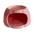 thumbnail image 3 of Comedero de cerámica para hámster, mueble de dibujos animados, hábitat para hámster, con forma de pudín para ratas, chinchillas y animales pequeños. Rosa, 3 of 8