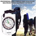thumbnail image 3 of Mini regla de mapa de brújula profesional, equipo multifuncional para exteriores, senderismo, Camping, herramienta de guía de supervivencia, 3 of 5