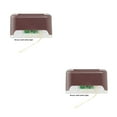 thumbnail image 3 of facefd 1/2/3/5 LED Solar Lamp Path Stair Outdoor Waterproof Wall Light Garden Landscape Brown Shell White LED 2PCS, 3 of 6