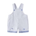 thumbnail image 2 of Coerni Boys & Girls Cross Suspenders Shorts Solid Cute Distressed Denim Short Overalls Toddler Kids Fashion Casual Shortalls Summer Outdoor, 2 of 4