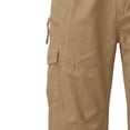 thumbnail image 5 of IhhxPro Big and Tall Men's Cotton Outdoor Cargo Shorts Elastic Waist Button Detail Men Multi Pocket Work Casual Hiking Summer Straight Fit Lightweight Durable M-4XL, 5 of 6