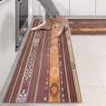 thumbnail image 2 of Kitchen Rugs Sets Of 2,Boho Red Multicolored Ethnic Pattern Anti Fatigue Kitchen Mat Rugs Non Slip Washable,Decorative Kitchen Floor Mats for Kitchen,Sink,Laundry,17"X47", 2 of 5