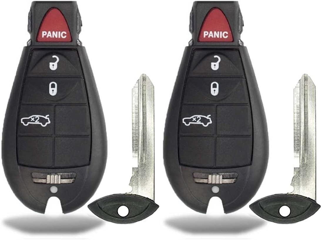 KeylessCanada © 2 New Replacement Keyless Entry 4 Buttons Remote Start Car Key Fob M3N5WY783X