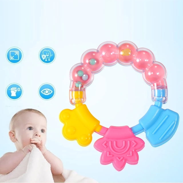 Juguetes para la dentición del bebé, sonajero para bebé, mordedor de goma, sonajero para bebé, juguete para masticar, sonajero para bebé, los mejores juguetes de su clase