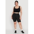 thumbnail image 2 of Womens Plus Size Side Pocket Cycling Shorts, 2 of 6