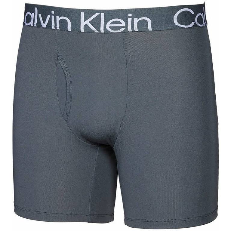 Calvin Klein Men's Microfiber Mesh Boxer Brief 2-Pack Black/Red/White Sz  Medium