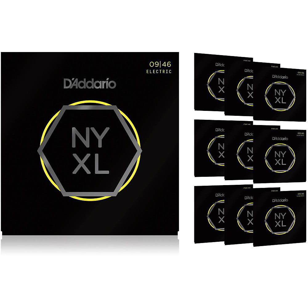 High Carbon Steel Alloy for Unprecedented Strength Ideal Combination of Playability and Electric Tone D’Addario NYXL1074 Nickel Plated Electric Guitar Strings,Light Top/Heavy Bottom,8-String,10-74