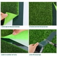 thumbnail image 2 of Artificial Turf Tape Double Sided Artificial Grass Seaming Tape 5.9in x 16.4ft Self-Adhesive Outdoor Grass Carpet Tape for Lawn Outdoor Carpet Jointing and Connecting Fake Grass, Green, 2 of 7